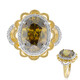Anillo en oro con Esfalerita de Bulgaria