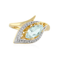 Anillo en plata con Aguamarina