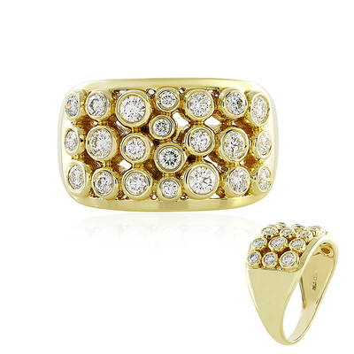 Anillo en oro con Diamante limpio a lupa F (LUCENT DIAMONDS)