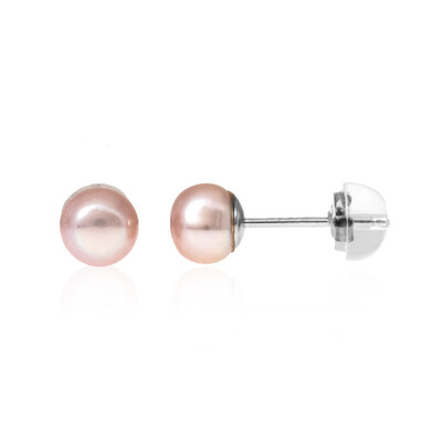 Pendientes en plata con Perla Freshwater