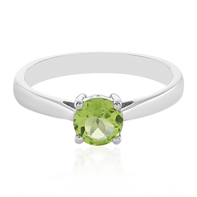 Anillo en plata con Peridoto
