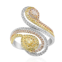 Anillo en oro con Diamante amarillo SI2 (CIRARI)