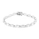 Brazalete en plata con Topacio blanco