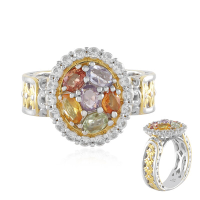 Anillo en plata con Zafiro amarillo (Gems en Vogue)