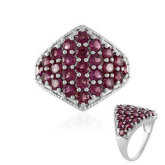 Anillo en plata con Rodolita