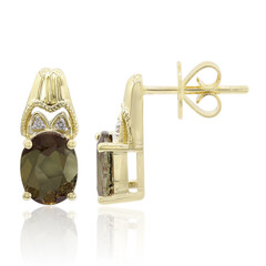 Pendientes en oro con Andalucita