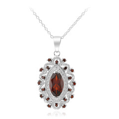 Collar en plata con Granate