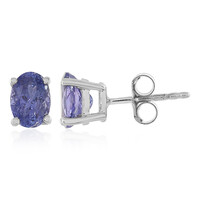 Pendientes en plata con Tanzanita