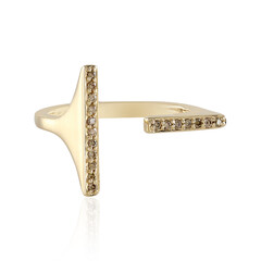 Anillo en oro con Diamante I3 champán (de Melo)