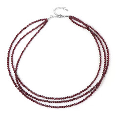 Collar en plata con Granate de Mozambique