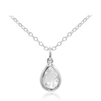 Collar en plata con Topacio blanco