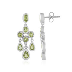 Pendientes en plata con Peridoto