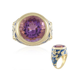 Anillo en plata con Amatista Rosa de Francia (Adela Silber)