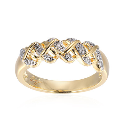Anillo en latón con Diamante I3 (I) (Juwelo Style)