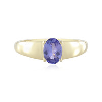 Anillo en oro con Tanzanita