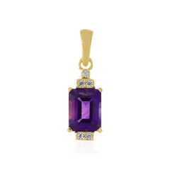 Colgante en plata con Amatista de Zambia