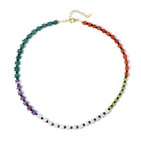 Collar en plata con Ágata blanca