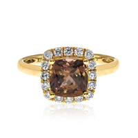 Anillo en oro con Tanzanita sin calentar
