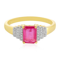 Anillo en plata con Zafiro rosa de Madagascar