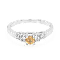 Anillo en plata con Zafiro amarillo