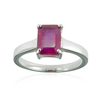 Anillo en plata con Rubí de Madagascar