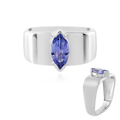 Anillo en plata con Tanzanita