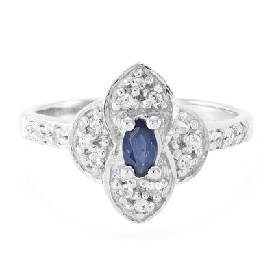 Anillo en plata con Zafiro de Laos