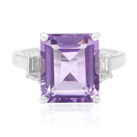 Anillo en plata con Amatista