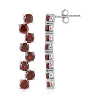 Pendientes en plata con Granate de Mozambique