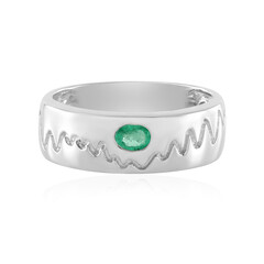 Anillo en plata con Esmeralda de Rusia (de Melo)