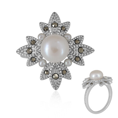 Anillo en plata con Perla Freshwater