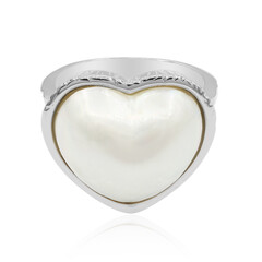 Anillo en plata con Perla Mabe (TPC)