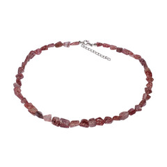 Collar en plata con Cuarzo Fresa
