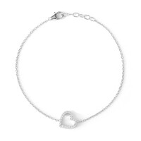 Brazalete en plata con Zircón