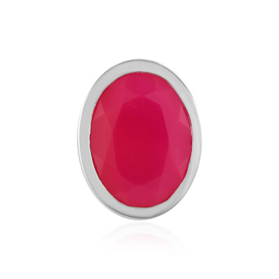 Colgante en plata con Calcedonia rosa (MONOSONO COLLECTION)