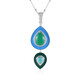 Collar en plata con Ónix verde (Dallas Prince Designs)
