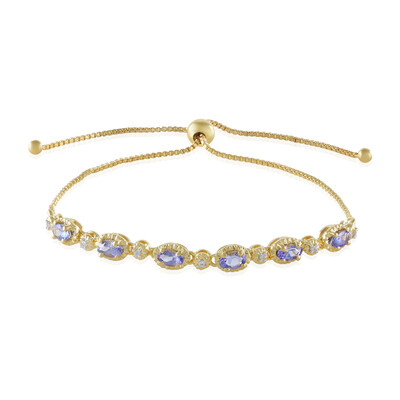 Brazalete en plata con Tanzanita