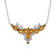 Collar en plata con Citrino de Madeira