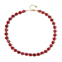 Collar en plata con Cuarzo rojo