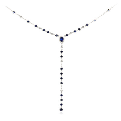 Collar en oro con Zafiro azul Ceylon (CIRARI)