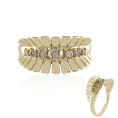 Anillo en oro con Diamante champán I2 (de Melo)