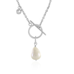 Collar en plata con Perla blanca Freshwater