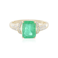 Anillo en oro con Esmeralda de Rusia (AMAYANI)