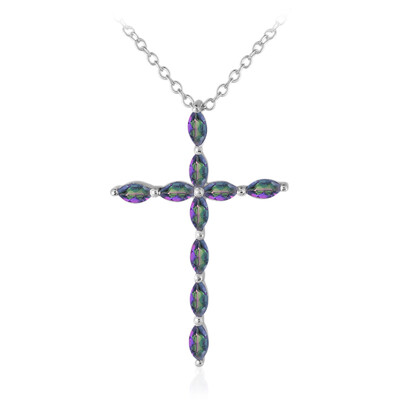 Collar en plata con Cuarzo místico