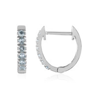 Pendientes en plata con Aguamarina de Brasil
