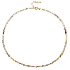 Collar en plata con Zircón amarillo canario