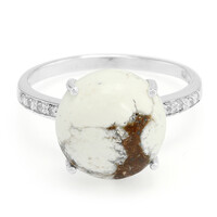 Anillo en plata con Magnesita
