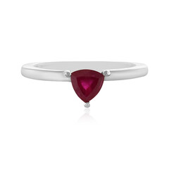 Anillo en plata con Rubí de Madagascar