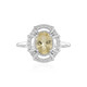 Anillo en plata con Berilo amarillo