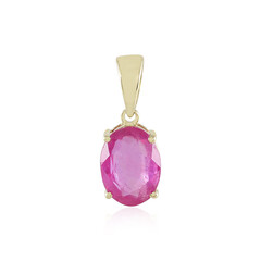 Colgante en oro con Zafiro rosa de Madagascar